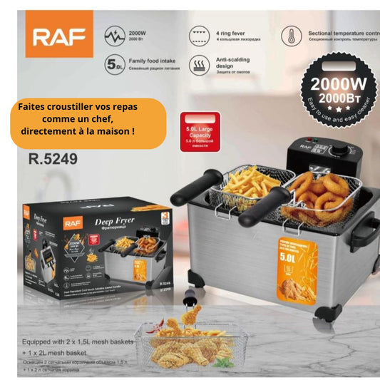 🍟 Friteuse Électrique Professionnelle Inox –  5L